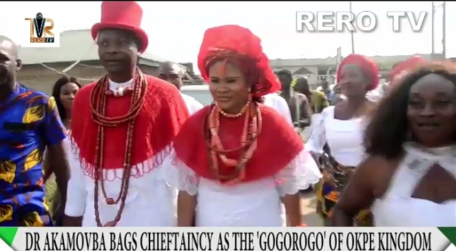 Sapele Jubilates as Orodje of Okpe confers former Community Chairman Dr ...